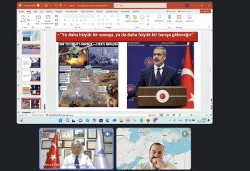 Akdeniz İsrail Filistin Savaşı ve İnsan Hakları Webinarı düzenlendi